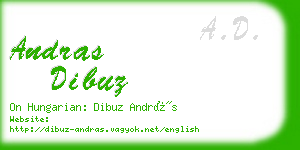 andras dibuz business card